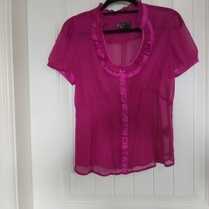 🆕️NEW NICKY B FUSHIA BLOUSE/B3